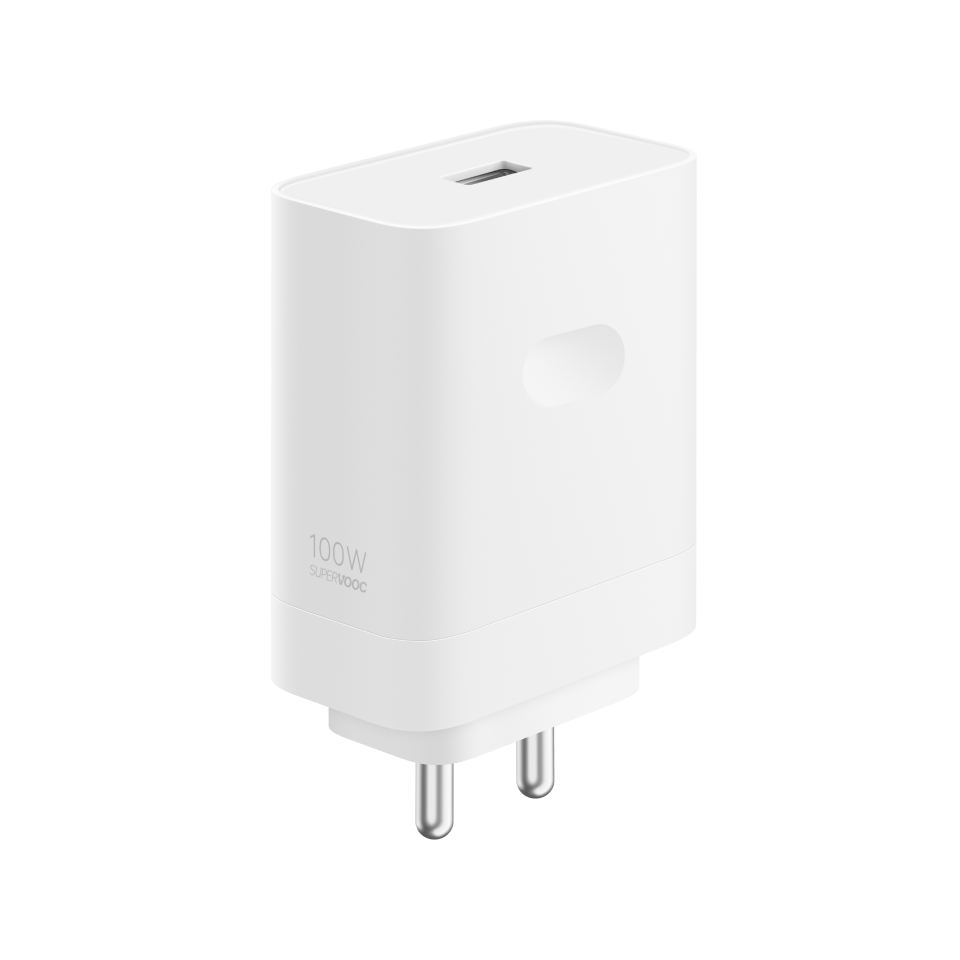 OnePlus SUPERVOOC 100W Charger – Ultra Fast Charging Power Adapter (White)