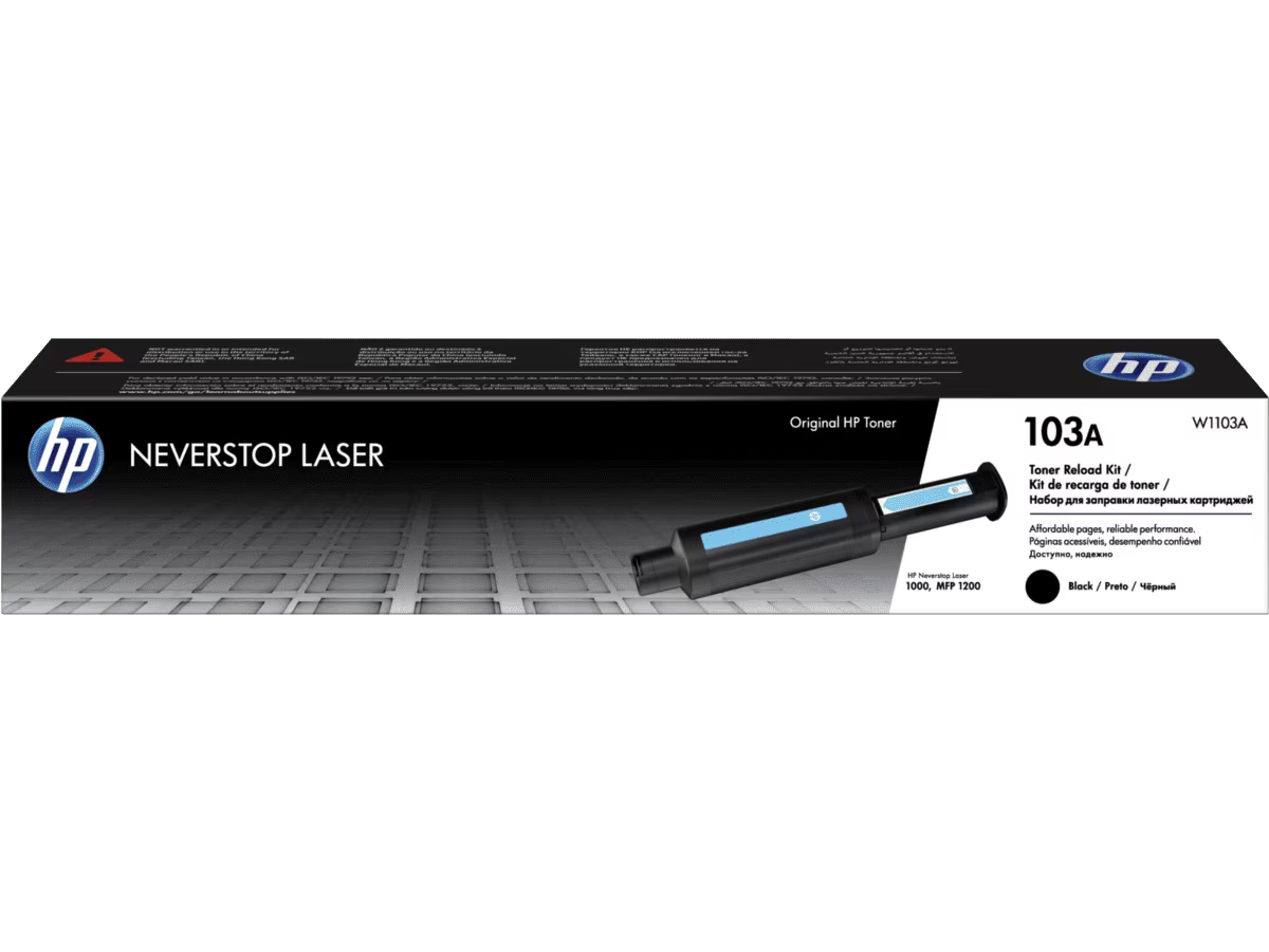 HP 103A Black Original Neverstop Laser Toner Reload Kit (W1103A)