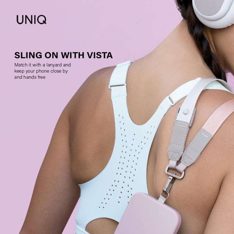 UNIQ LINO HUE Phone Case Compatible with Hybrid iPhone 16 (2024) 6.1, MAGCLICK Charging (Grape Pink)