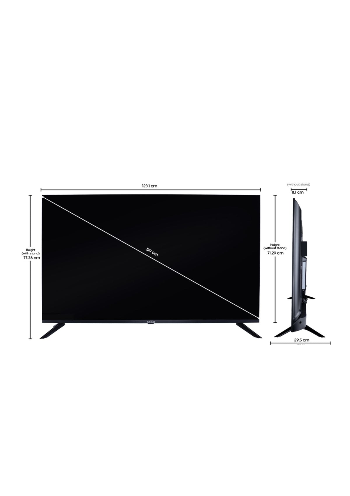 Onida 55″ 4K Ultra HD Google TV | Built-in Karaoke | KY Rock Speakers | Dolby Vision Atmos | 55UGID-R