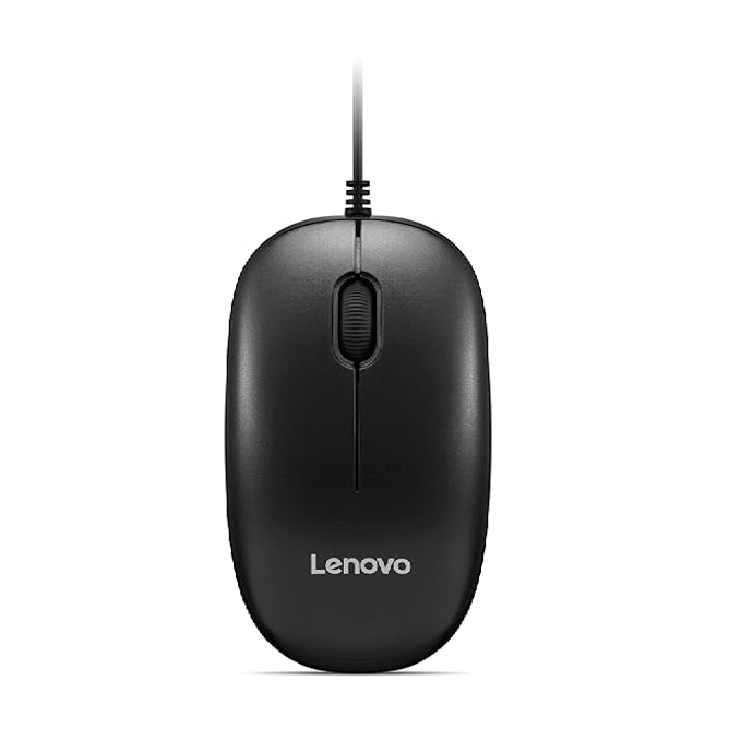 Logitech Lenovo 110 Wired USB Optical Mouse Black