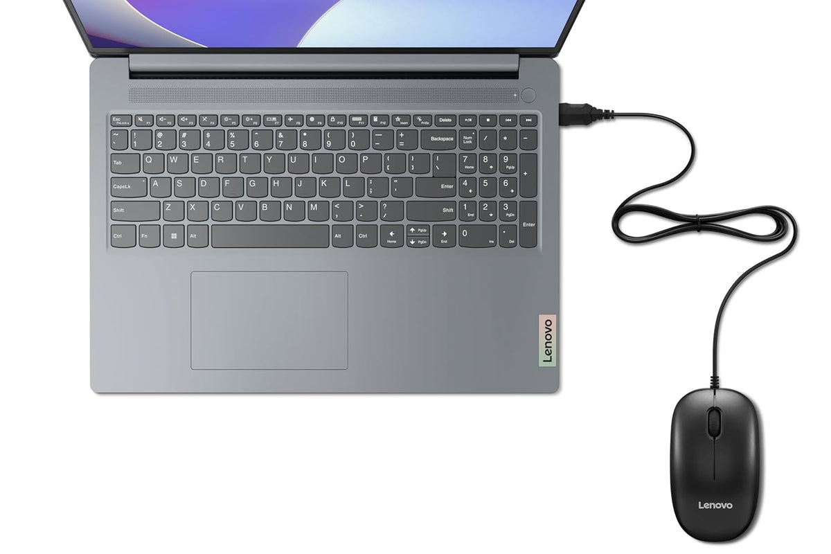 Logitech Lenovo 110 Wired USB Optical Mouse Black