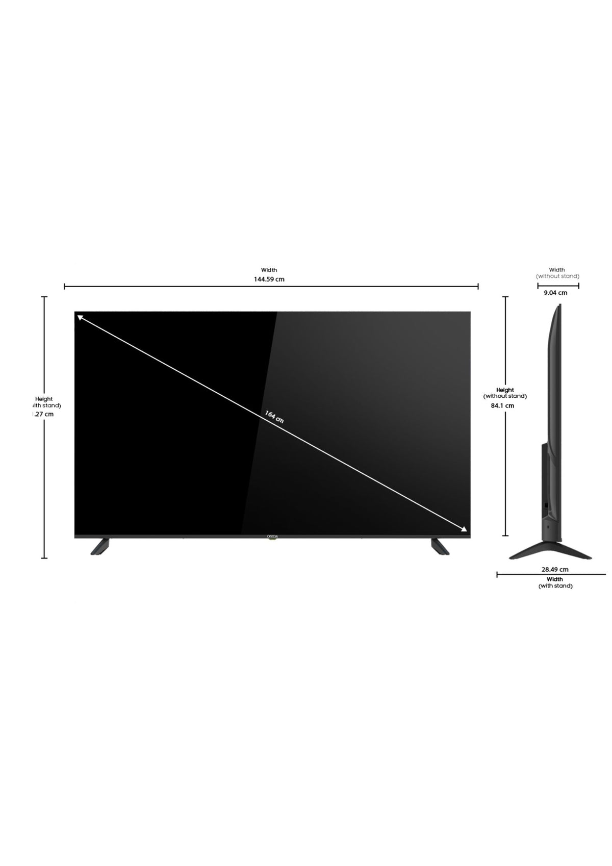 Onida 65″ 4K Ultra HD Google TV | Built-in Karaoke | Smart TV | 65UGID-R
