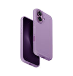 UNIQ LINO HUE Phone Case Compatible with Hybrid iPhone 16 (2024) 6.1, MAGCLICK Charging (Grape Pink)