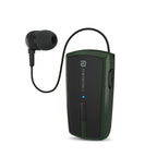 Portronics Harmonics Klip 4 Retractable Bluetooth Music & Calling Earphone with Long Playtime, Vibration Prompt (Green)