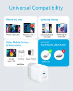 Anker PowerPort III 20W PD Charger A2631Y21 – USB-C Fast Charging Adapter