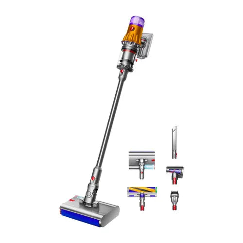 Dyson V12s Detect Slim Submarine Wet and Dry Vacuum Cleaner with Root Cyclone Technology, Powerful Suction, Docking Station (Yellow/Nickel)