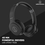 Audio-Technica ATH-S220BT Bluetooth Wireless Headphones (Black)