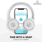 Audio-Technica ATH-S220BT Bluetooth Wireless Headphones (White)