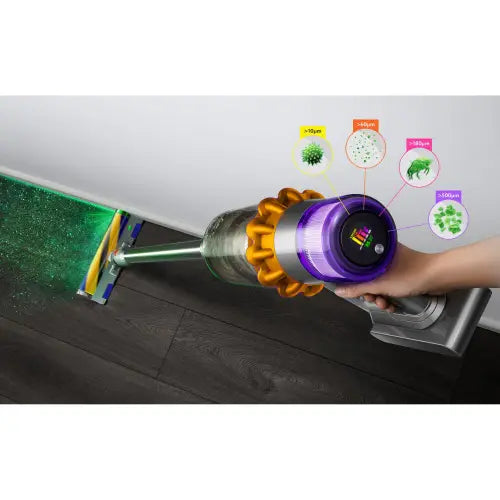 Dyson V15 Detect Vacuum Cleaner with Three Power Modes, LCD Screen, Cyclone Technology