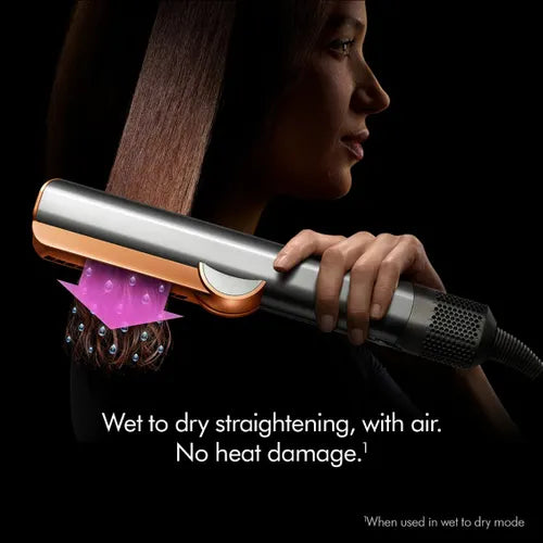 Dyson Airstrait Hair Straightener with No Heat Damage Technology, Bright Nickle & Bright Copper