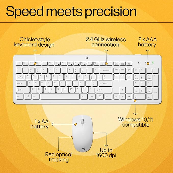 HP 230 Wireless Keyboard and Mouse Combo (3L1F0AA)