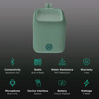 Noise Vibe 5 W Bluetooth Speaker (Olive Green, Stereo Channel)