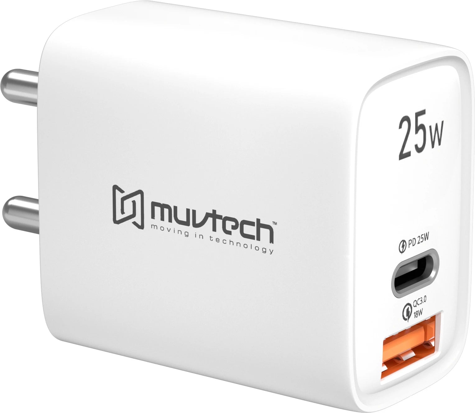 Muvtech Air Light Pro PD25W Charger – USB-C Fast Charging Adapter