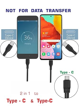 Delo USB-C to 2-in-1 Charging Cable D102