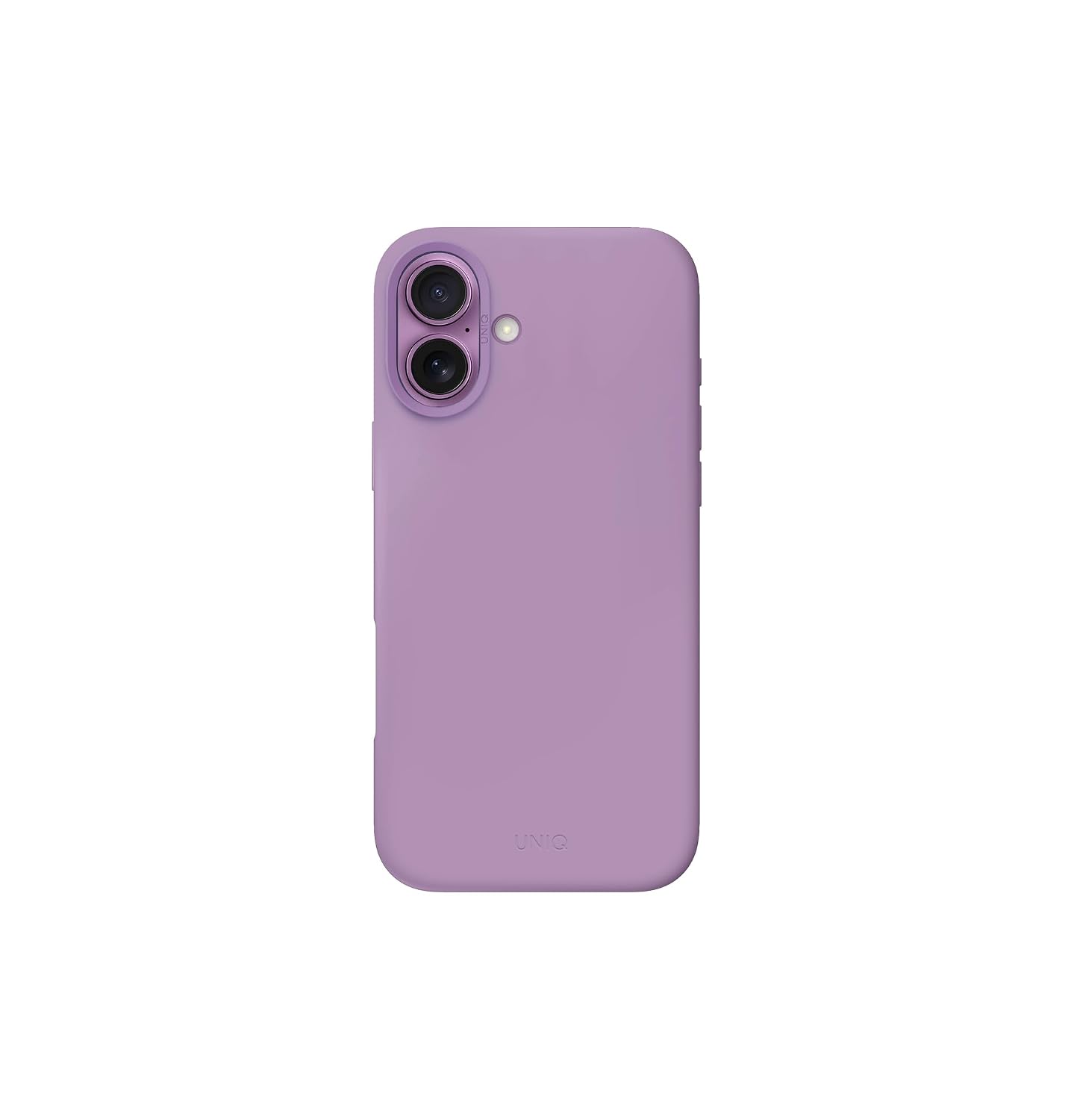 UNIQ LINO HUE Phone Case Compatible with Hybrid iPhone 16 (2024) 6.1, MAGCLICK Charging (Grape Pink)