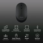 ASUS Wireless Silent Mouse MW103