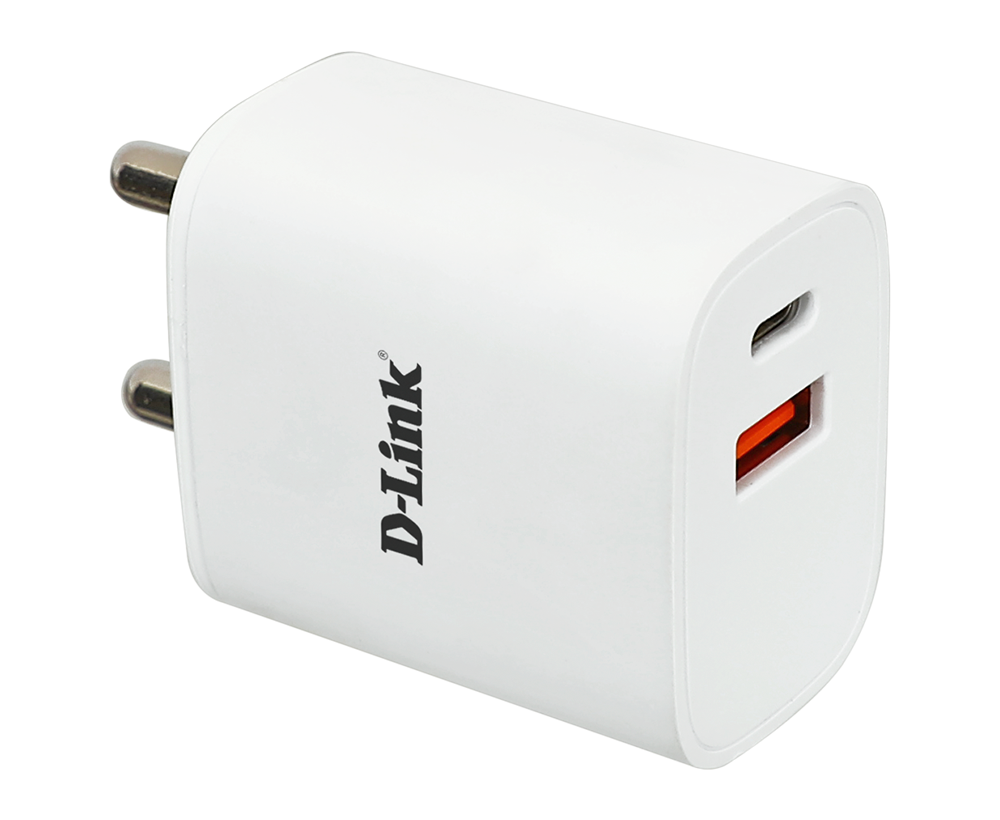 D-Link Addon DPA-F3311 33W Dual-Port Fast Charger (White)