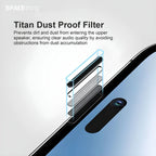 SpaceThing 360° Privacy Tempered Glass Screen Protector for iPhone 17 Black