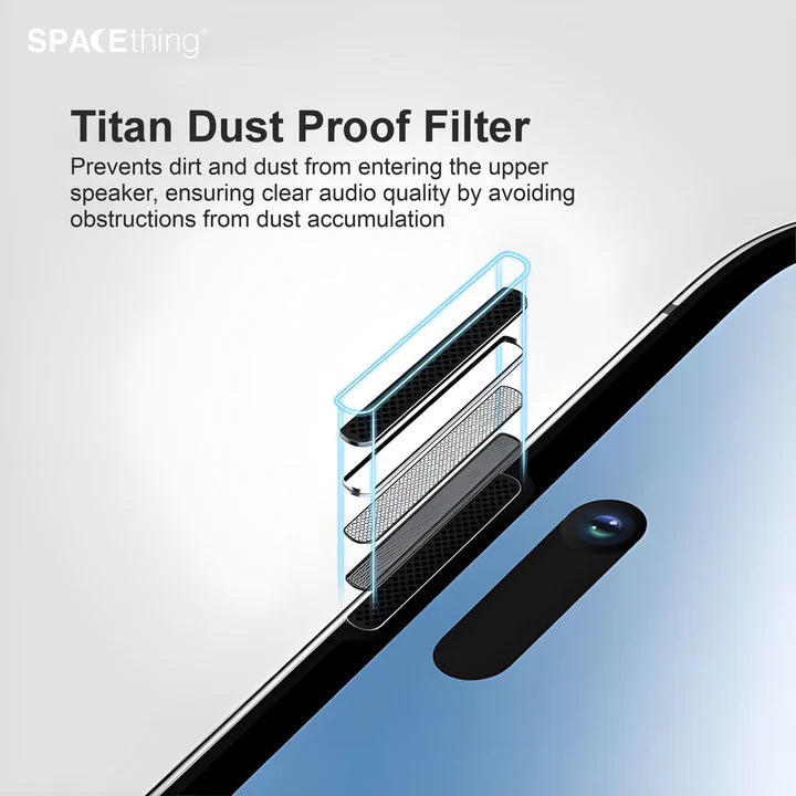 SpaceThing 360° Privacy Tempered Glass Screen Protector for iPhone 17 Black
