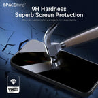 SpaceThing 360° Privacy Tempered Glass Screen Protector for iPhone 17 Black