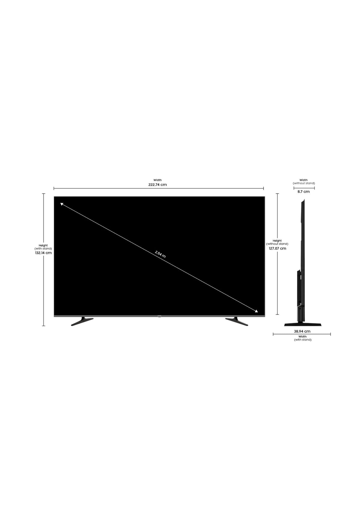 Onida 100″ 4K UHD QLED Google TV | Built-in Karaoke | Dolby Vision & Dolby Atmos | Q100UGD