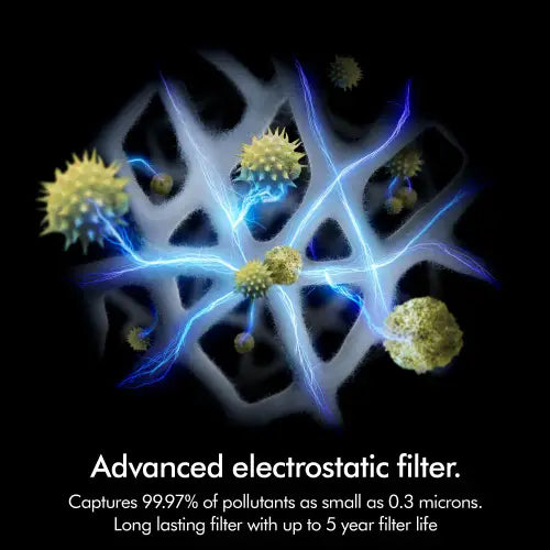 Dyson HushJet Compact Air Purifier | Advanced Electrostatic Filtration | Covers up to 1076 sq.ft | Quiet Operation | App & Voice Control