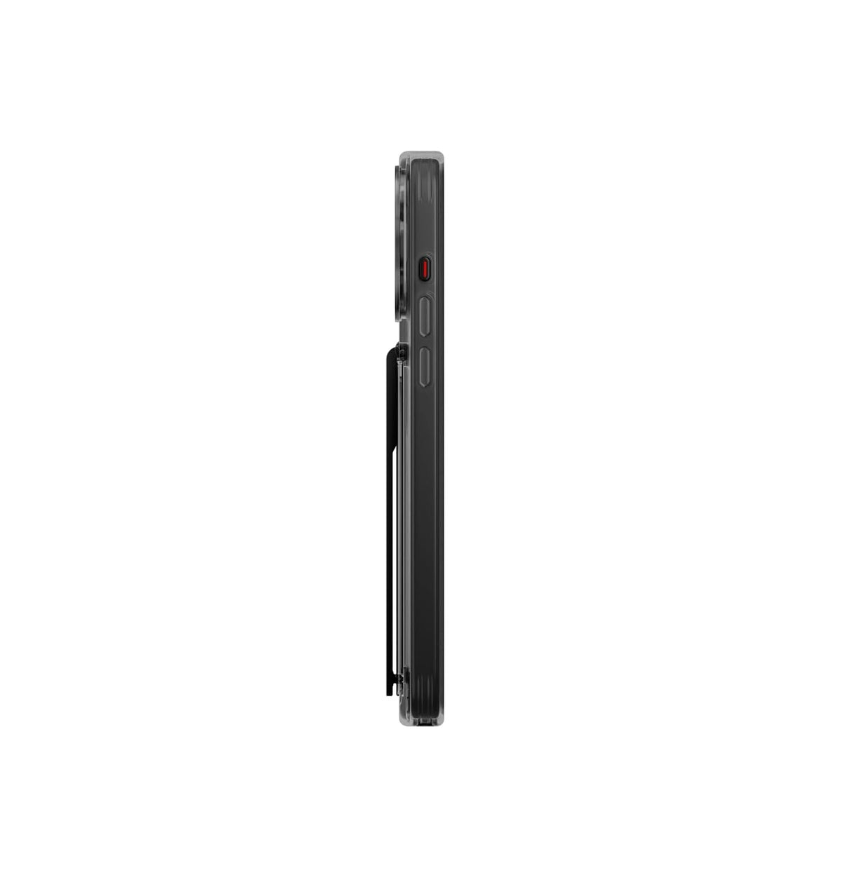 UNIQ Heldro Mount + Phone Case Compatible with iPhone 15 Pro (Smoke)