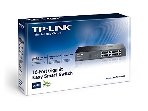TP-Link TL-SG1016DE 16-Port Desktop Gigabit Easy-Smart Ethernet Switch