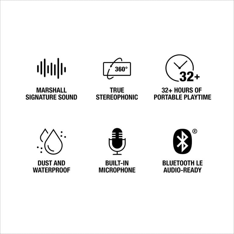 Marshall Emberton III Compact Portable Bluetooth Speaker | Sage
