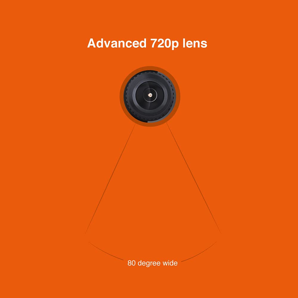 FINGERS 720 Hi-Res Webcam with 720p Wide Angle Lens and Built-in Mic