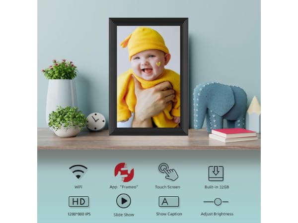 Frameo 10.1 Inch Digital Picture Frames Smart WiFi Digital Photo Frame