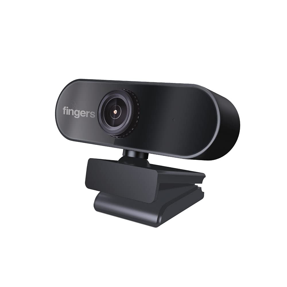 FINGERS 720 Hi-Res Webcam with 720p Wide Angle Lens and Built-in Mic