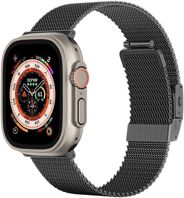 AmazingThing Titan Metal Strap for Apple Watch 41mm Black (77217)