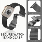 AmazingThing Titan Metal Strap for Apple Watch 41mm Black (77217)