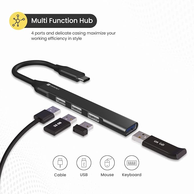 Portronics Mport 31C POR-1485 4-in-1 USB Type-C Hub
