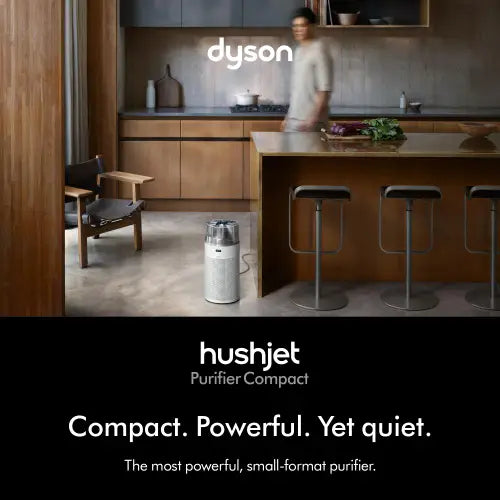Dyson HushJet Compact Air Purifier - (White/Silver)