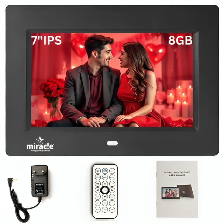 Miracle Digital 7''(17.78) IPS Digital Photo Frame High-Def Screen
