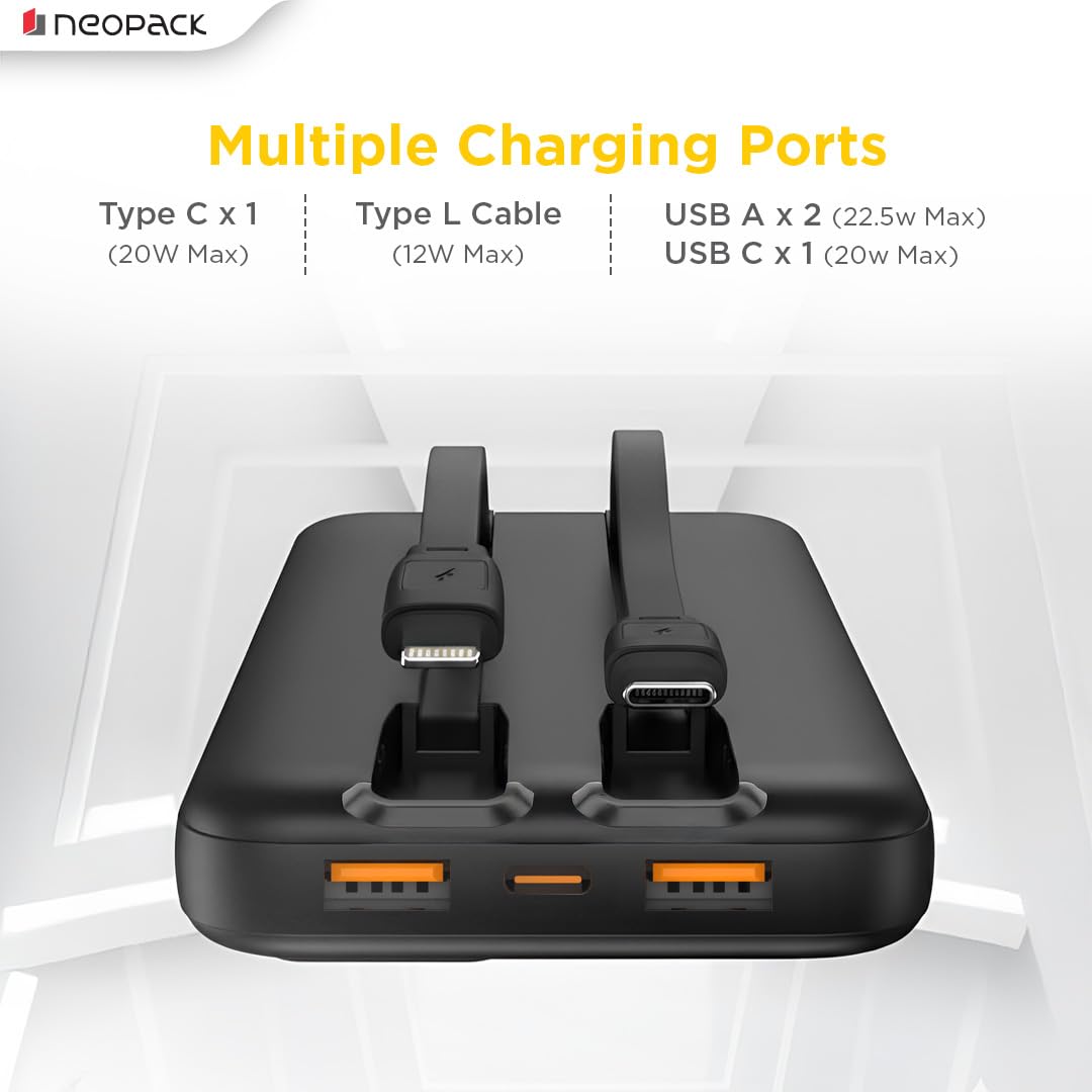 Neopack PowerLoop 10000 mAh Power Bank with LED Display