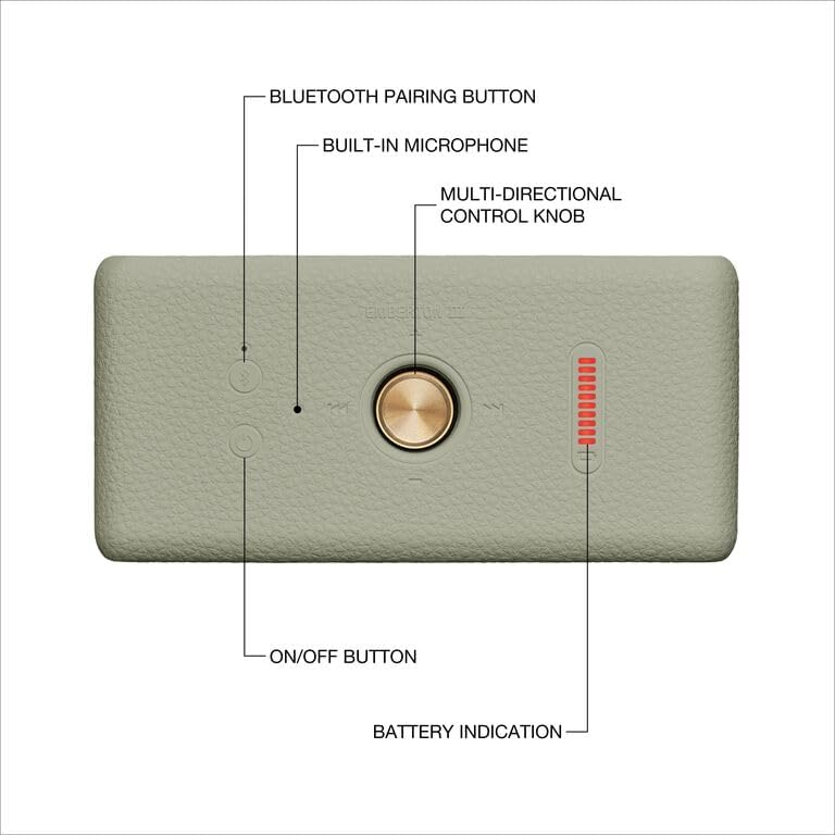 Marshall Emberton III Compact Portable Bluetooth Speaker | Sage