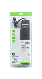 Belkin 4-Socket Extention Board with Surge Protector Universal Socket 1.5Mtr