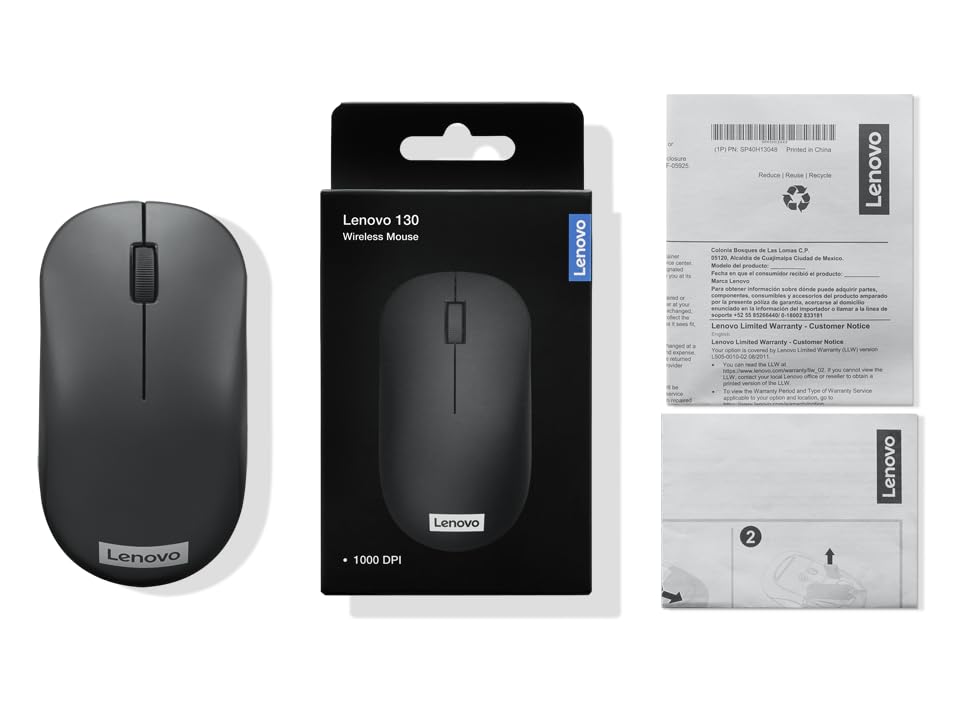 Lenovo 130 Wireless Compact Mouse