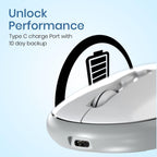 Portronics Toad II Bluetooth Mouse, with Bluetooth 5.0 & 2.4 Ghz Dual Wireless Connectivity