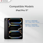 Neopack Vista Case/Flip Cover with Pencil Holder for Apple iPad Pro 11" - M4 & M5 Models (Black)