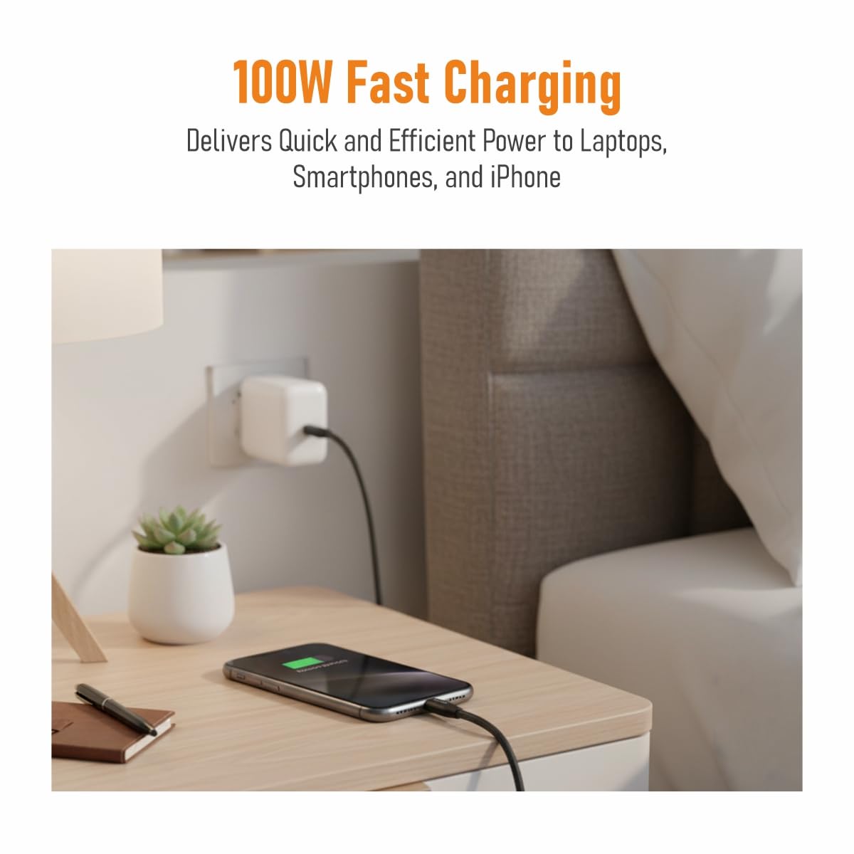 Muvtech SURGE 1Meter 100W Type-C to Type-C Fast Charging Cable
