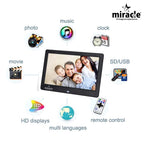 Miracle Digital 10'' IPS Digital Photo Frame ,Support SD Built in 8 GB Memory & 2GB RAM