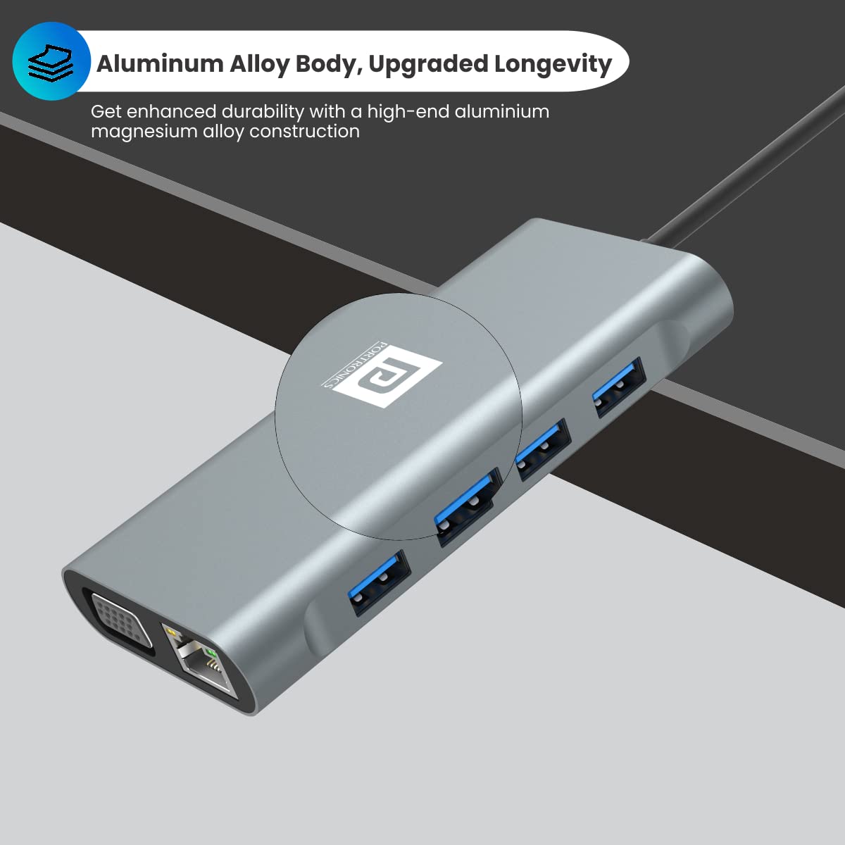 Portronics Mport 11C USB C Hub/Docking Station (11-in-1)
