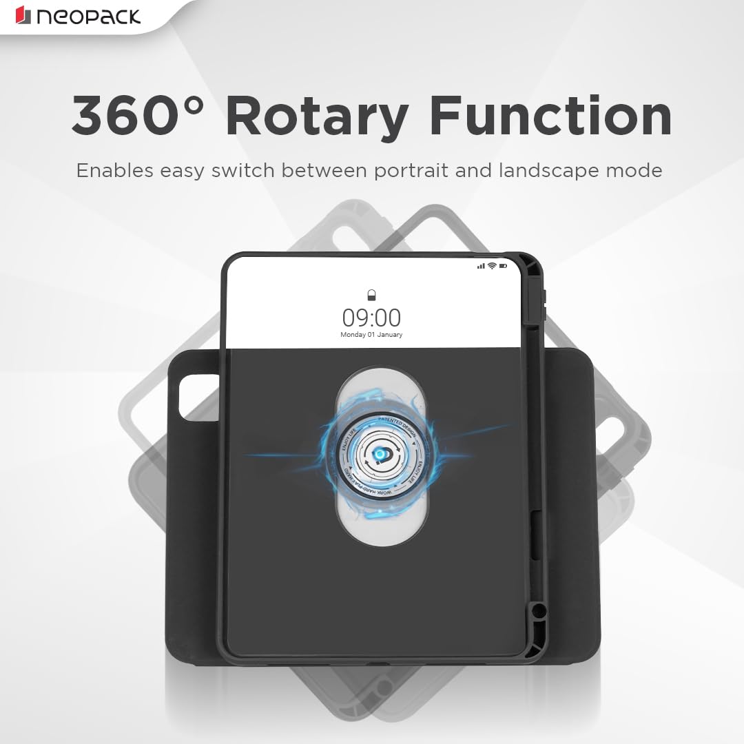 Neopack Swivel Magnetic Case with Pencil Holder