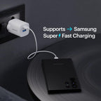 Stuffcool Novus 25W Super Fast GaN Charger with Type C to C 60W 3A Cable for Samsung, Pixel & iPhone