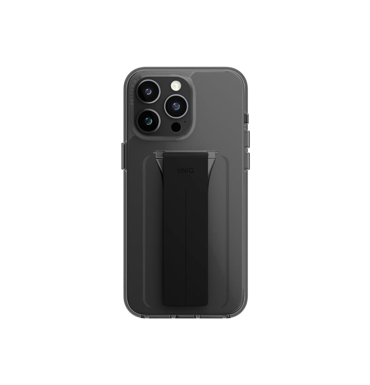 UNIQ Heldro Mount + Phone Case Compatible with iPhone 15 Pro (Smoke)